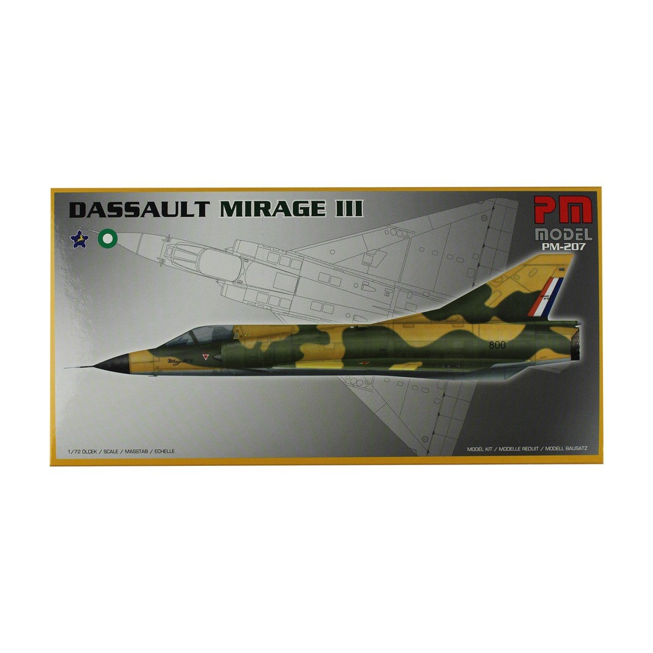 Pm-207 Dassault Mirage III Model Uçak 1:72