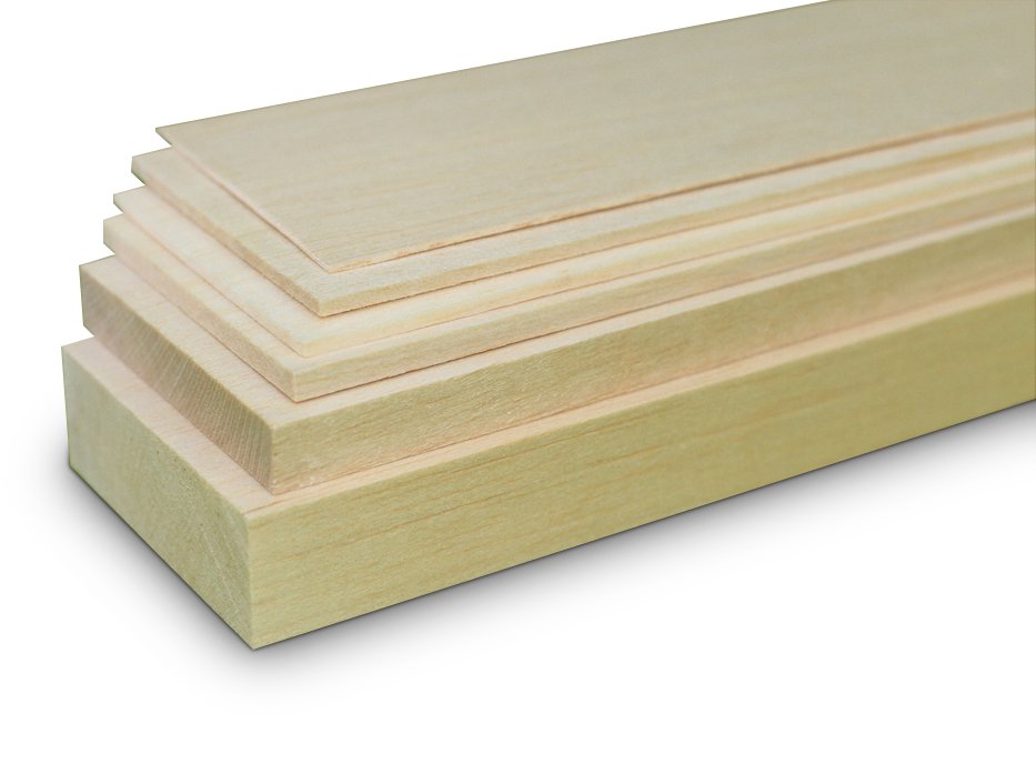 Balsa Levha 10x100cm 1mm 5'li Paket