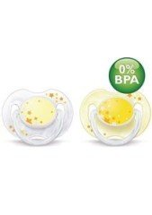 Philips Avent 0% BPA Yalancı Emzik 0-6 Ay Gece 2'Li (Karanlıkta Parlar)