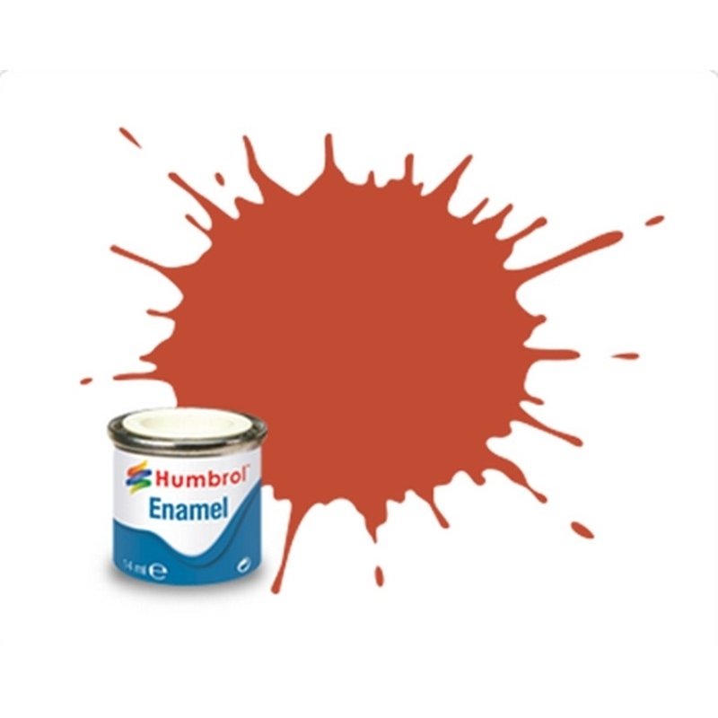 Enamel Maket Boyası - Red Brown Mat - 14ml - N:100