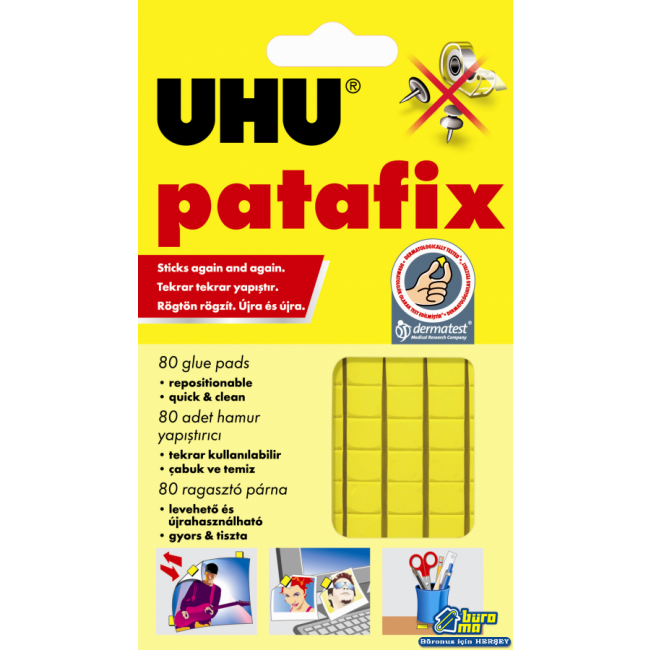 Patafix Hamur Yapıştırıcı - Sarı - 80'li