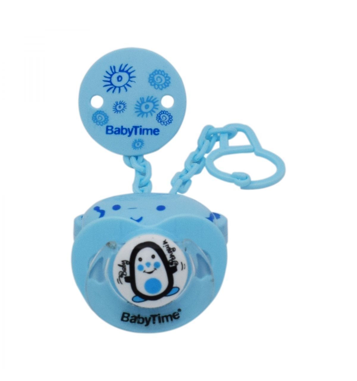 BabyTime BT199 Emzik Saklama Kabı - Askı - Emzik - Mavi