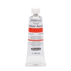 PRİMAcryl Artist Akrilik Boya - Brilliant Orange - 35ml - Seri 2