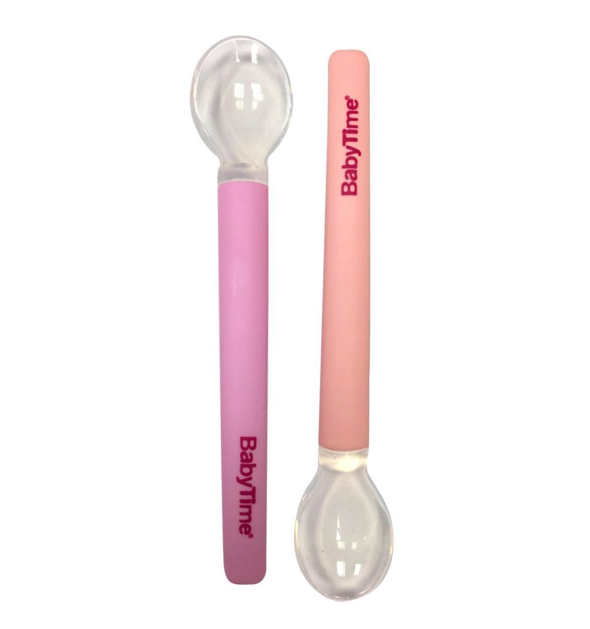 BabyTime BT113 Silikon Kaşık (2Li) - Pembe