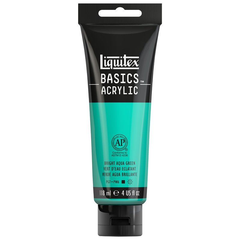 Basics Akrilik 118ml - Bright Aqua Green 660