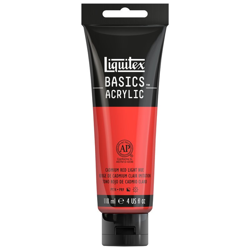 Basics Akrilik 118ml - Cadmium Red Light Hue 510