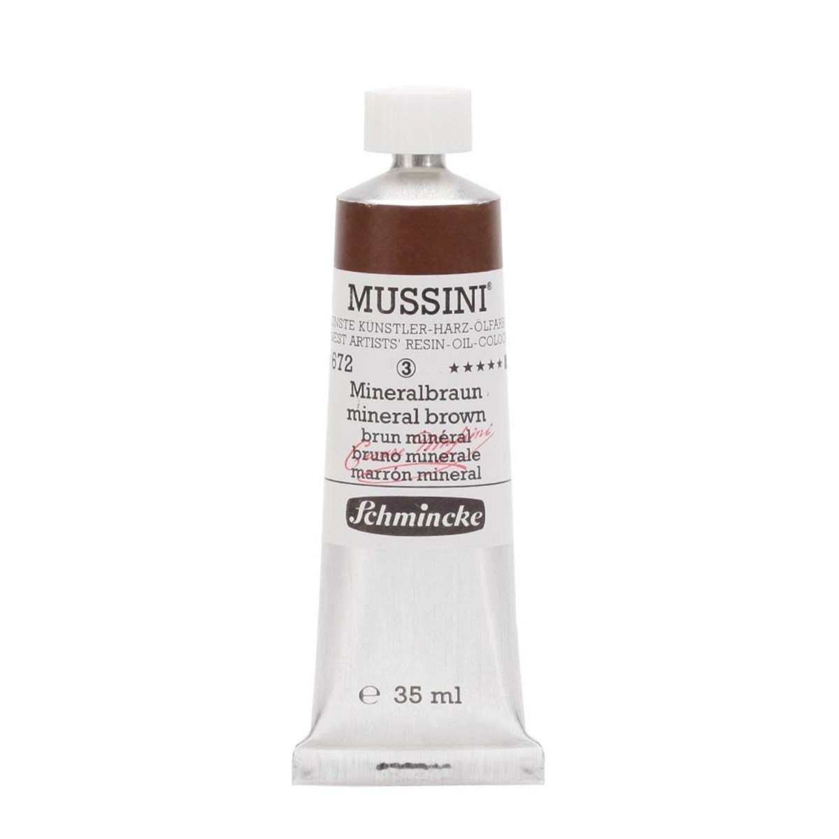 Mussini Yağlı Boya 35ml. Seri 3 N:672 Mineral Brown