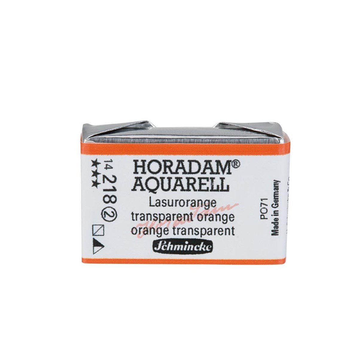 Horadam Artist Tam Boy Tablet Suluboya - Transparent Orange - Seri 2