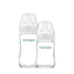 Mamajoo İkili Cam Biberon Seti 180ml + 240ml