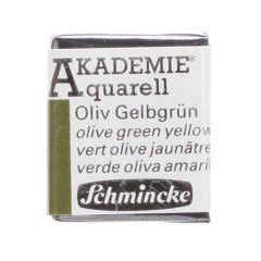 Akademie Yarım Tablet Suluboya - Olive Green Yellowish