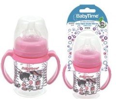 Baby Time Silikon Uçlu Geniş Ağız Kulplu Biberon - 150ml