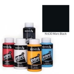 Intro Akrilik Boya 500ml - N:630 Mars Black