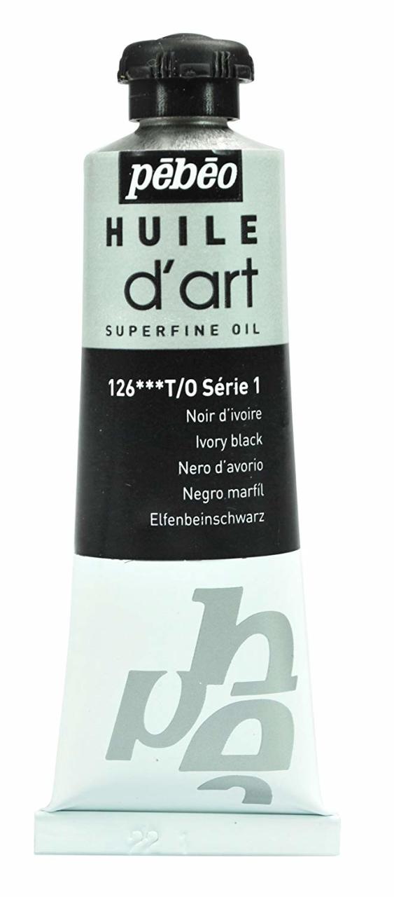 Huile Dart Yağlıboya - 37ml - Ivory Black - S1 - 126