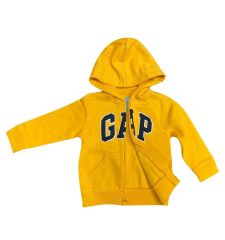 Gap Logo Kapüşonlu Fermuarlı Sweatshirt 18-24 Ay - Sarı