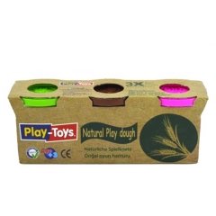 Play Toys Natural 3Lü Oyun Hamuru