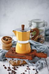 3 Cup Moka Pot - Sarı