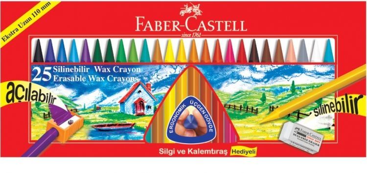 Silinebilir Wax Crayons 25 Renk