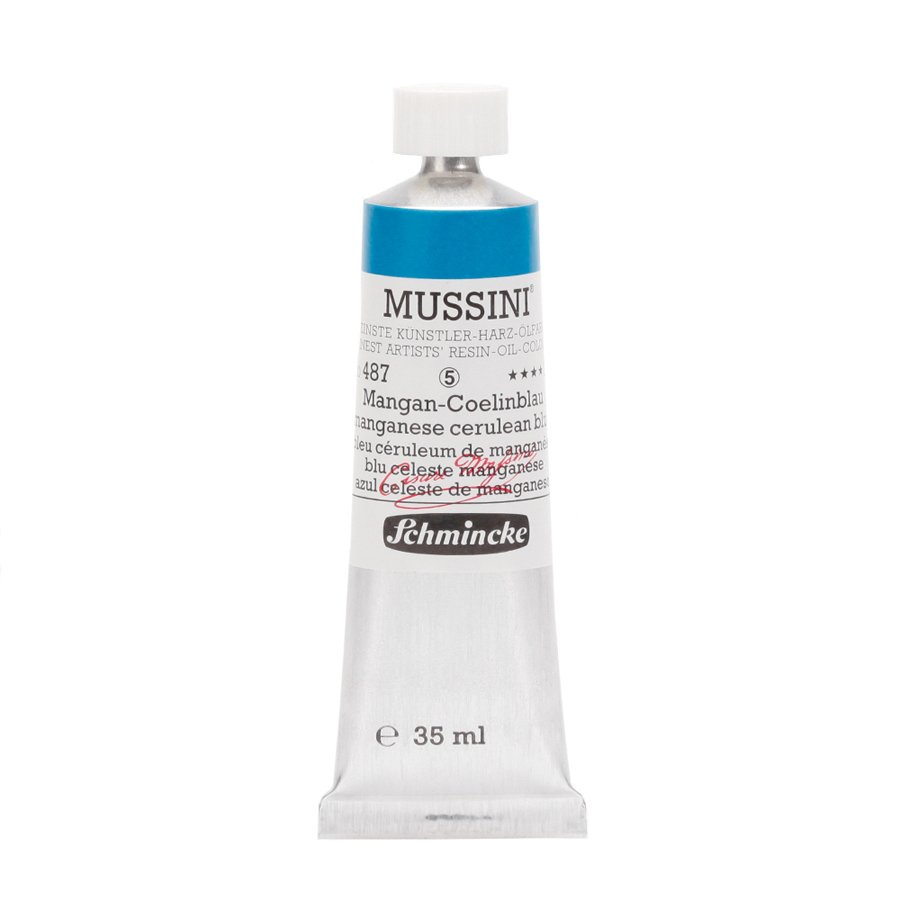 Mussini Yağlı Boya 35ml. Seri 5 N:487 Manganese Cerulean Blue