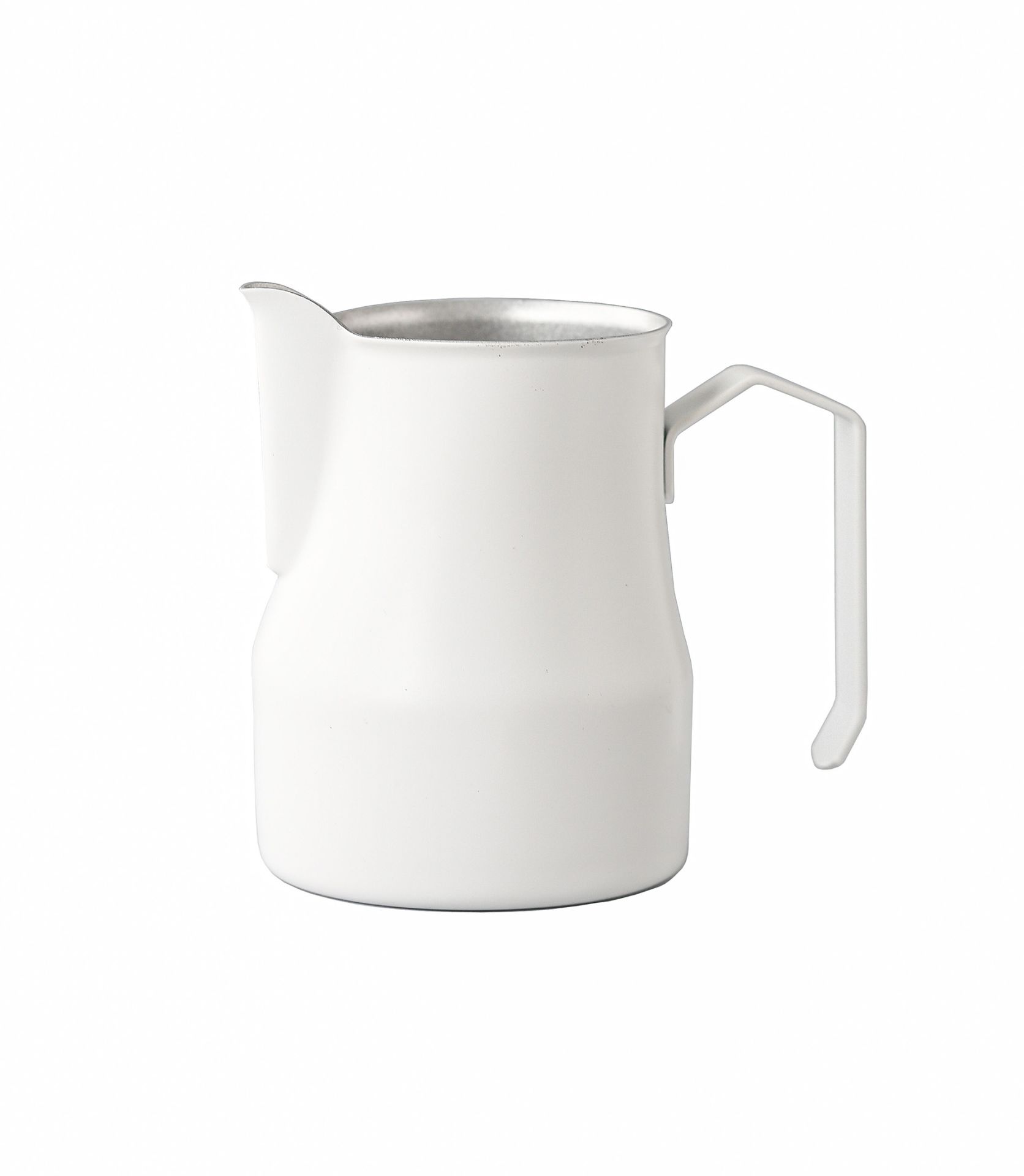 Beyaz - Barista Profesyonel Süt Potu (Pitcher) 500 ml Paslanmaz (SS 304)
