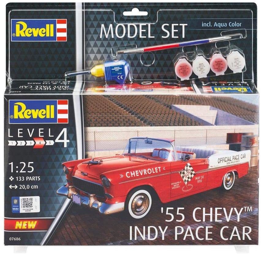 55 Chevy Indy Pace Car Boyalı Set - 1:25 - 67686