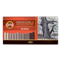 Toison D'or Soft Pastel Boya Gri Tonları 12'li N:8592G