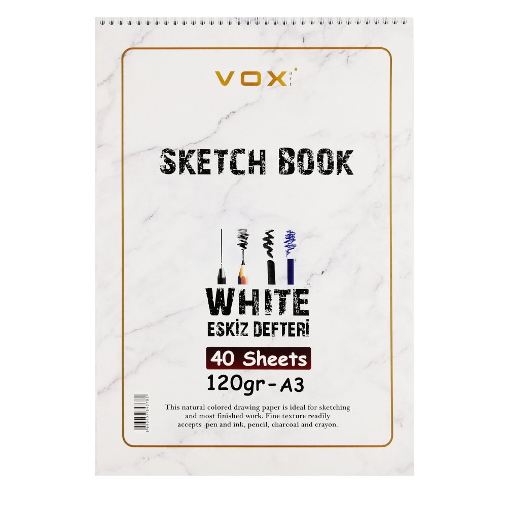 Sketch Book Eskiz Defteri 120gr A3 40 Yaprak