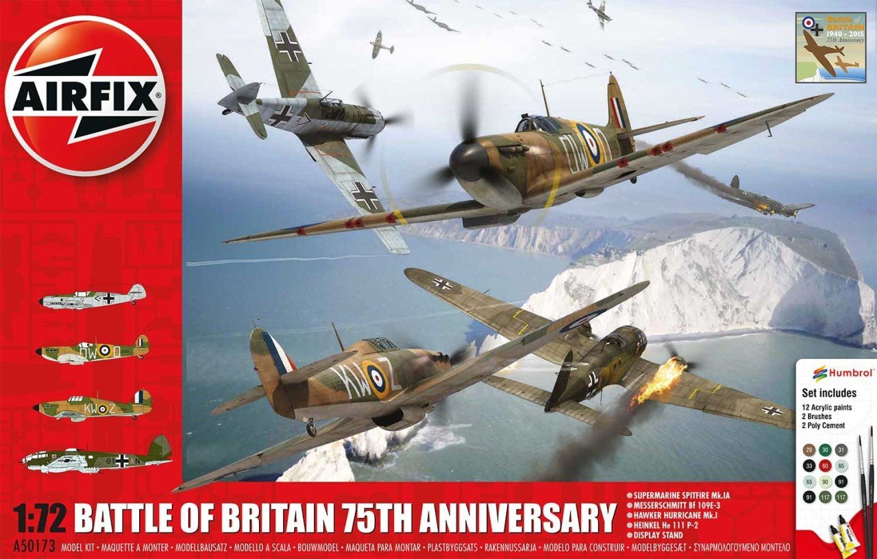 Battle Of Britain 75th Anniversary Model 4'lü Uçak Set 1:72 N:A50173