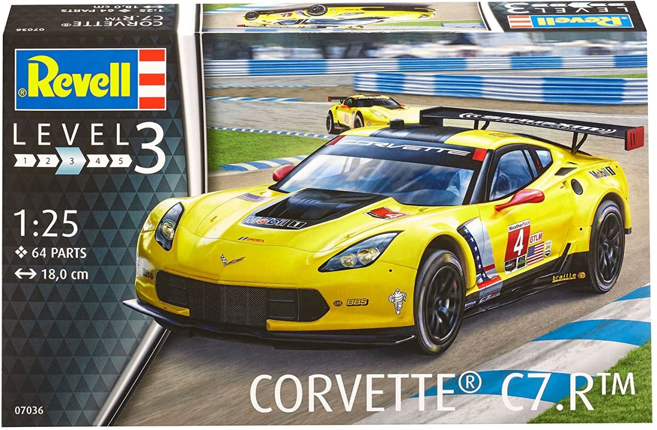 Maket Araba Corvette C7.R 1:25