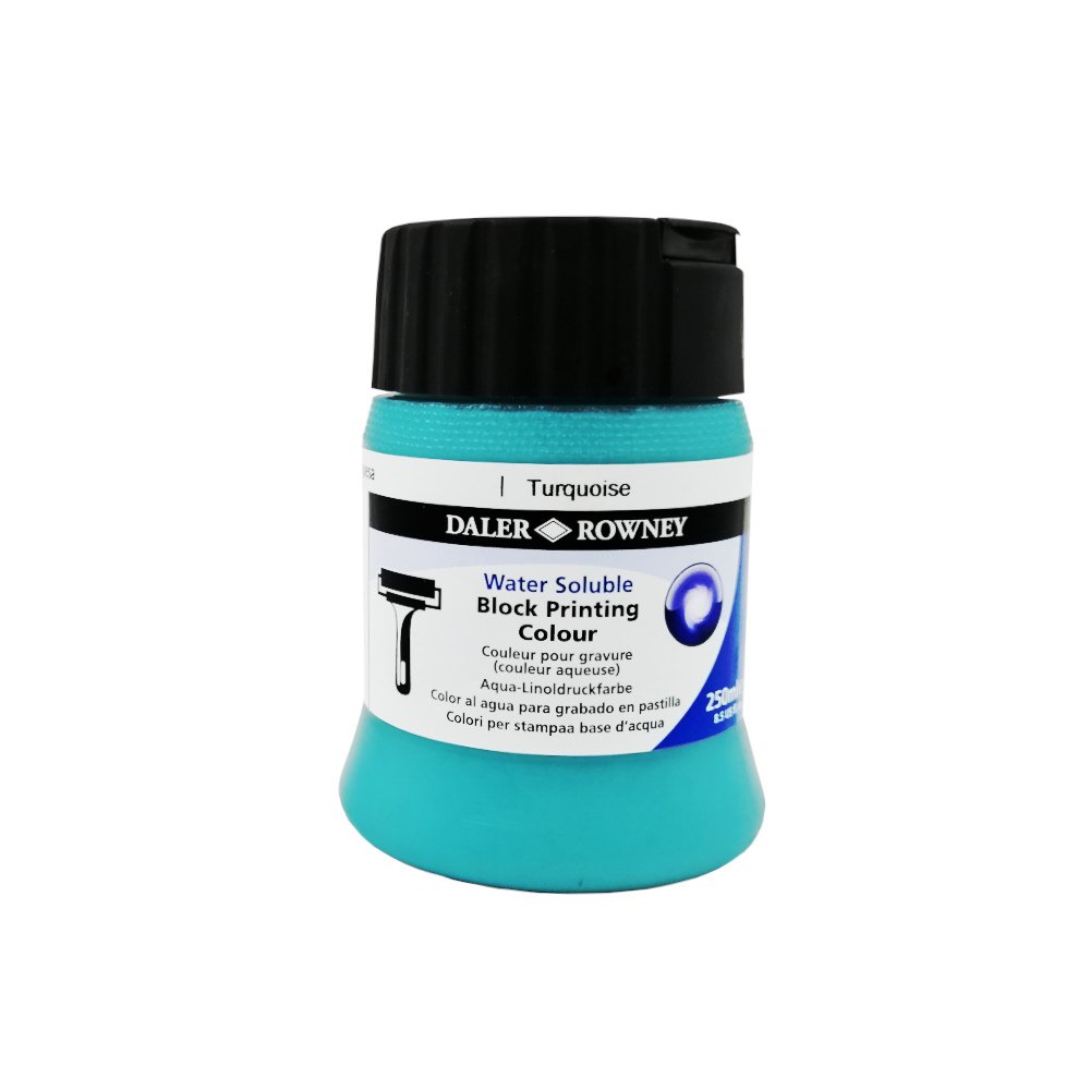 Su Bazlı Linol Baskı Boyası 250ml Turquoise