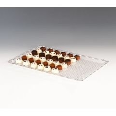 Çikolata Teşhir Tepsisi, Polikarbon, 25x40 cm, Şeffaf