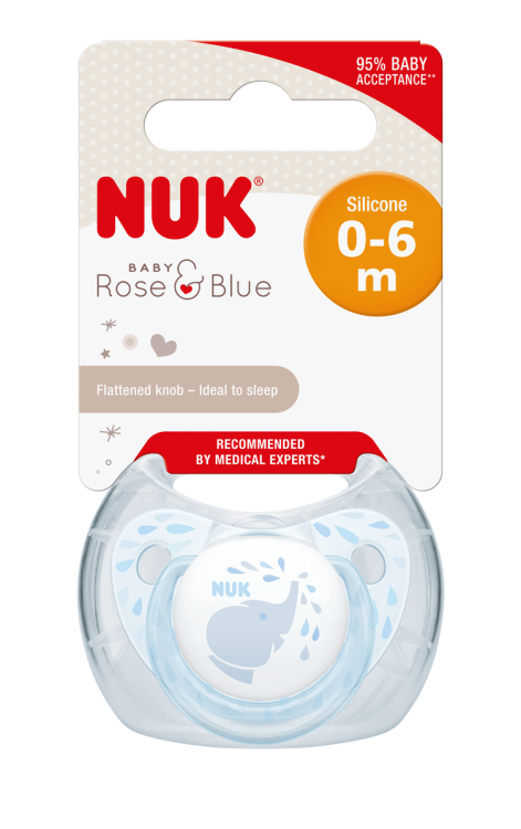 Baby Blue Silikon Emzik No:1 (0-6 Ay) - Kutulu