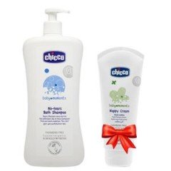 Chicco Göz Yakmayan Saç ve Vücut Şampuanı 750ml + Chicco Pişik Önleyici Krem 100ml