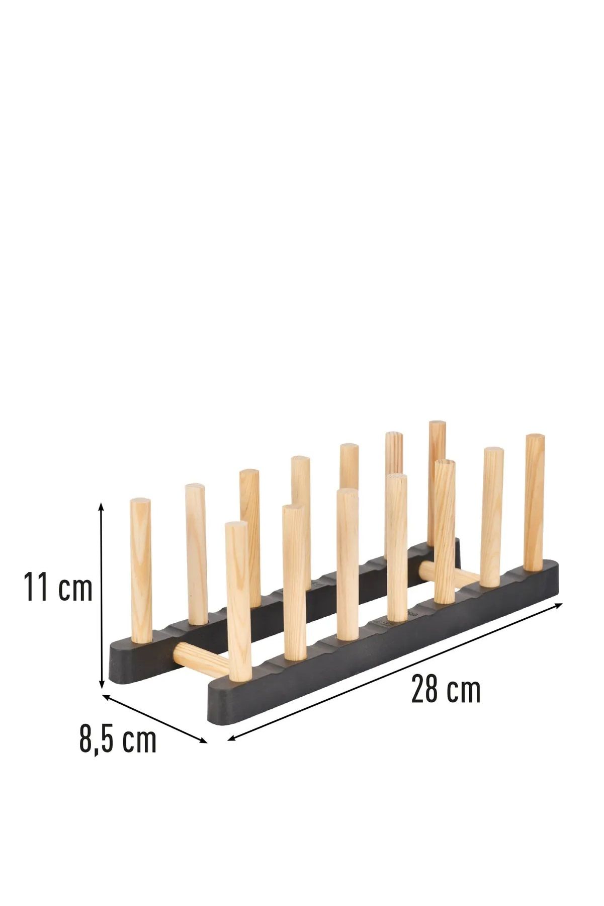 Ahşap Bölmeli Tabaklık / Tabak Standı