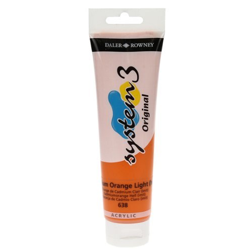 System 3 Akrilik Boya - 150ml - Cadmium Orange Light Hue - N.638