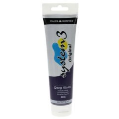 System 3 Akrilik Boya - 150ml - Deep Violet - N.408