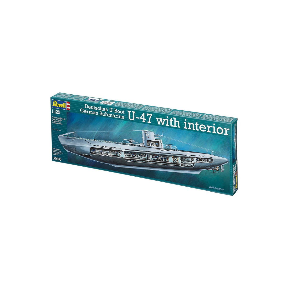 U-47 With Interior Model Denizaltı 1:125 N:5060