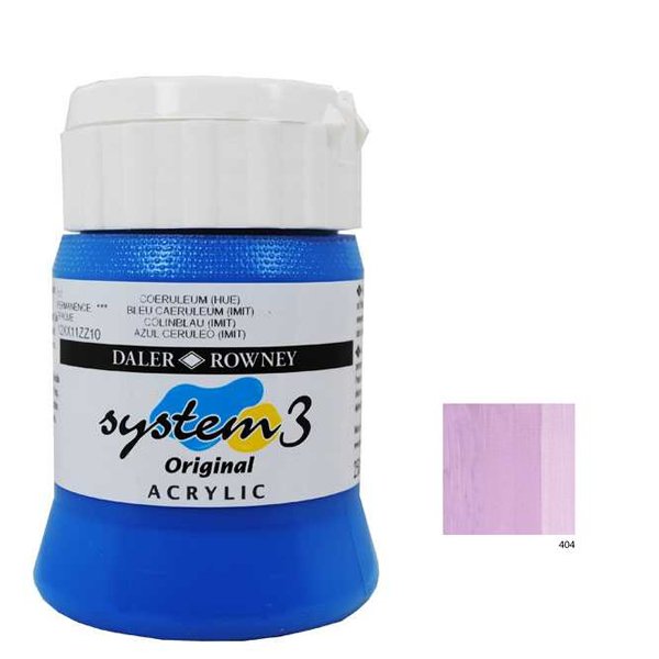 System 3 Akrilik Boya 500ml - Silk Purple 404