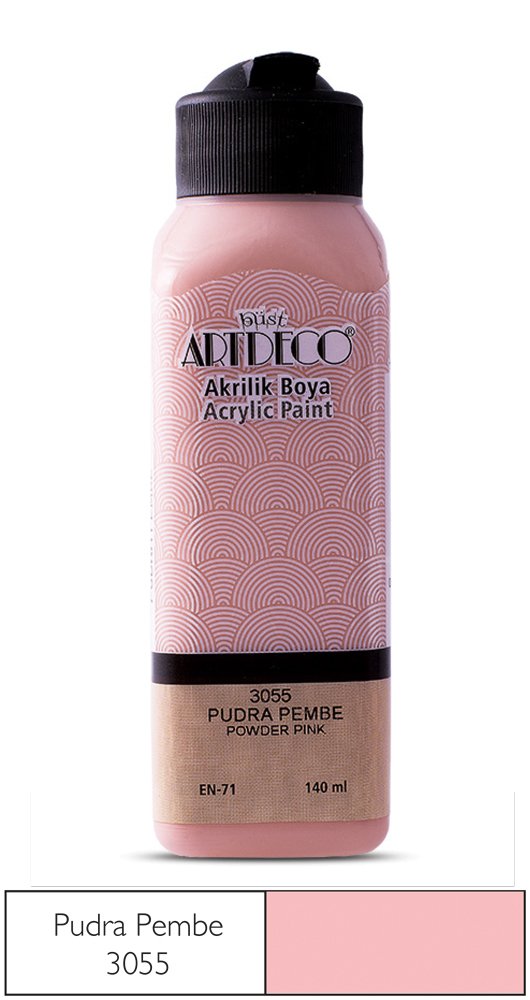 Akrilik Ahşap Boyası 140ml 3055 Pudra Pembe