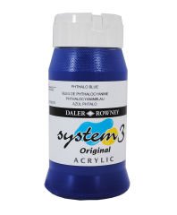 System 3 Akrilik Boya 500ml N:142 Phthalo Blue