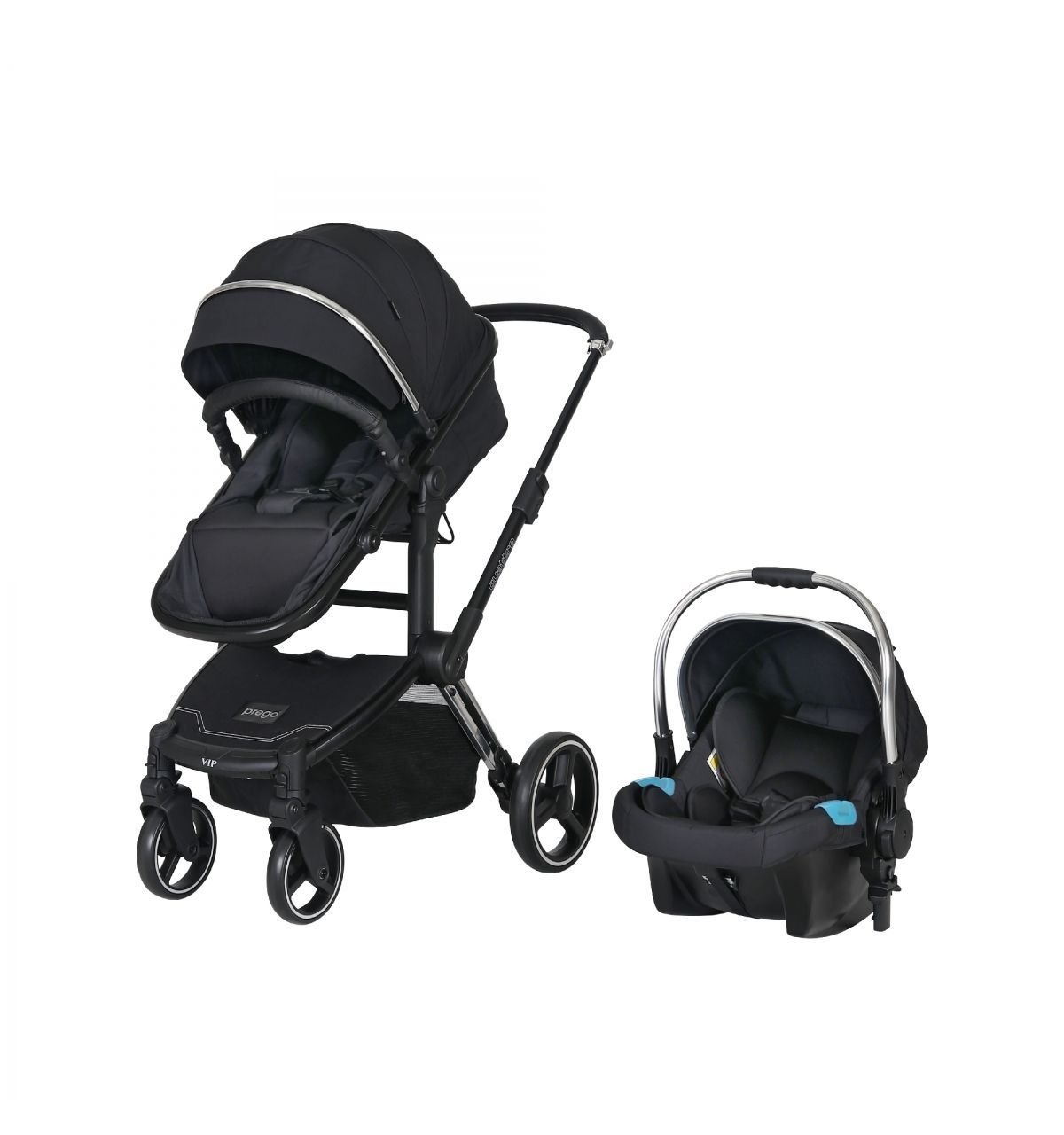 Prego 2079 Quattro Vip Travel Sistem Bebek Arabası - Silver