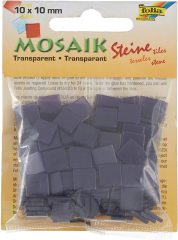 Mozaik Taşı Transparan Violet- 10x10mm - 45gr