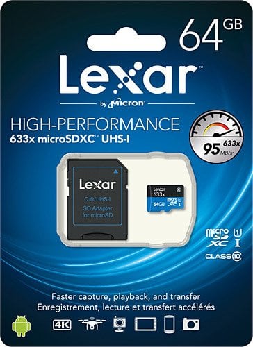 Lexar 64 GB SD Hafıza Kartı Micro SD Kart