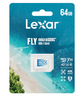 LEXAR Fly High-Performance 64GB 1066x microSDXC™ UHS-I 160MB/s Okuma 60MB/s Yazma Micro SD Hafıza Kartı