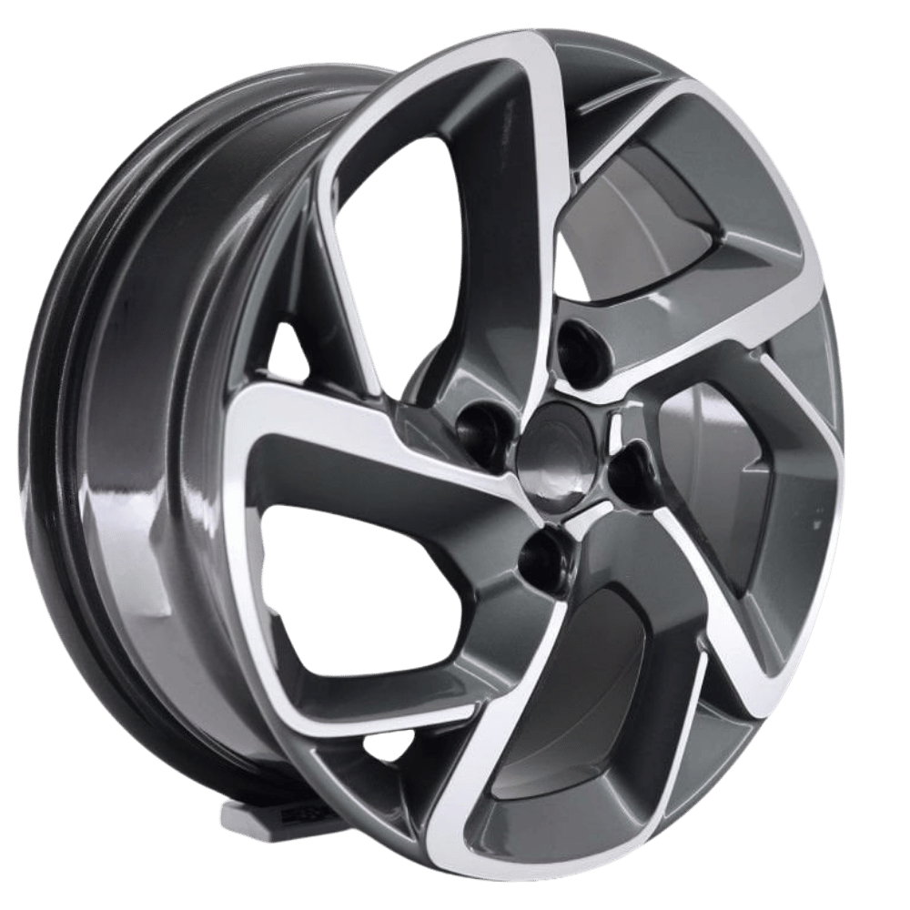 16 İnç 4x108 Ford Fiesta Citroen Peugeot Uyumlu Gun Machined Jant Takımı | R1 Wheels