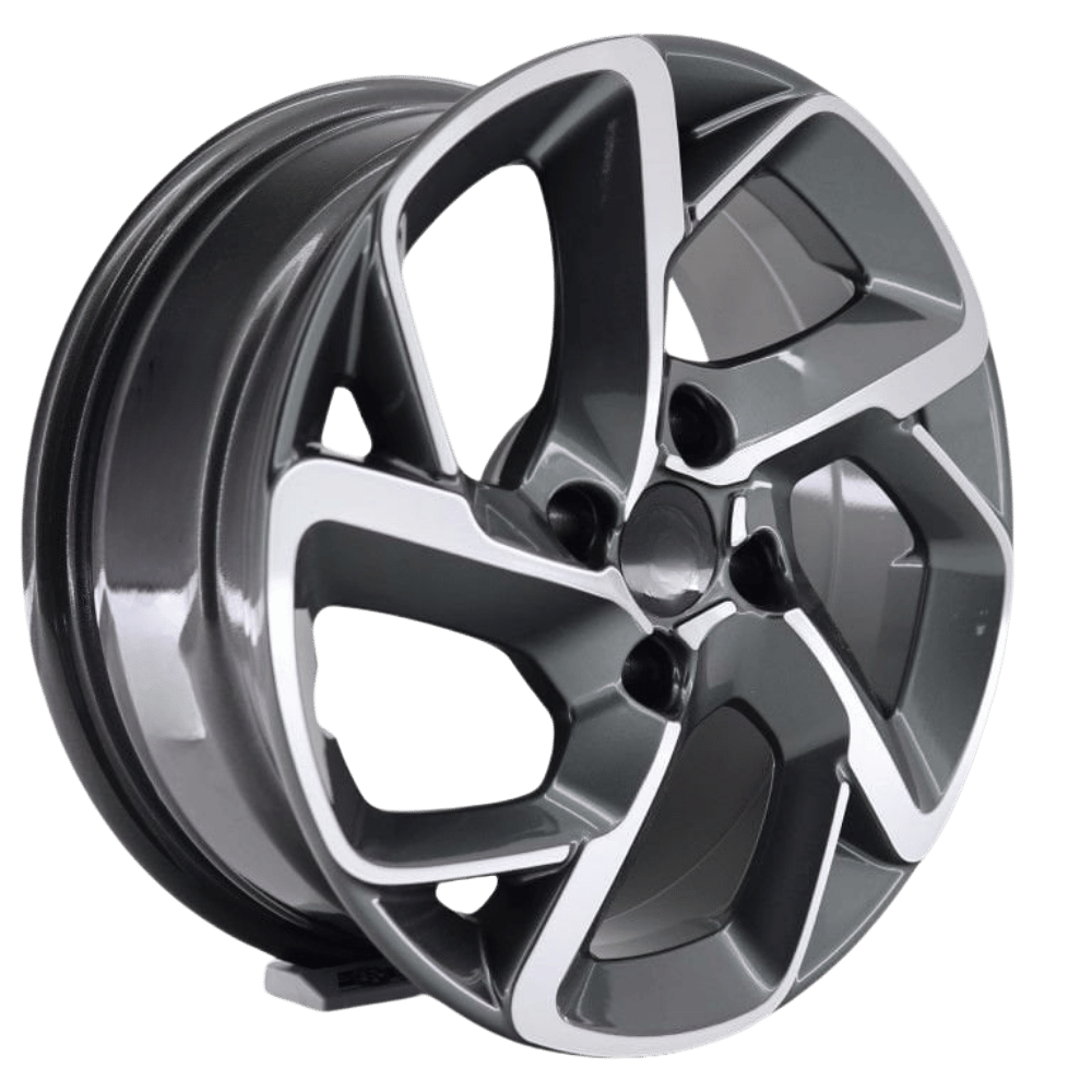 16 İnç 4x108 Ford Fiesta Citroen Peugeot Uyumlu Gun Machined Jant Takımı | R1 Wheels