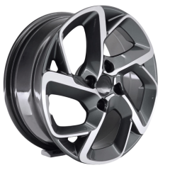 16 İnç 4x108 Ford Fiesta Citroen Peugeot Uyumlu Gun Machined Jant Takımı | R1 Wheels