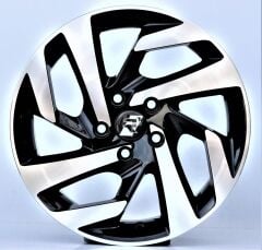 16 İnç 5x114.3 Honda Toyota Nissan Uyumlu Black Diamond Jant Takımı | R1 Wheels