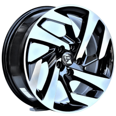 16 İnç 5x114.3 Honda Toyota Nissan Uyumlu Black Diamond Jant Takımı | R1 Wheels