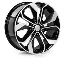 16 İnç 4X100 Fiat Renault Honda Hyundai Opel Black Diamond Jant Takımı