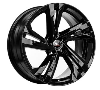 17 İnç 5X100 Seat Skoda Volkswagen Black Jant Takım